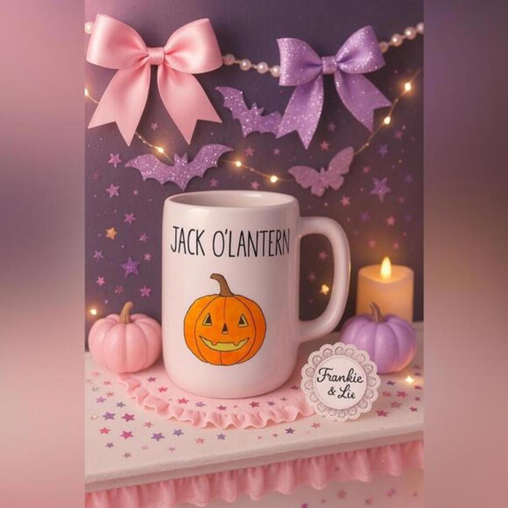 Rae Dunn Jack O’Lantern Halloween Pumpkin Mug Artisan Collection NWT